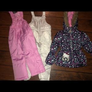Kids hello kitty snow suit